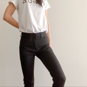 Everlane Black High-rise Straight Jeans sz 24